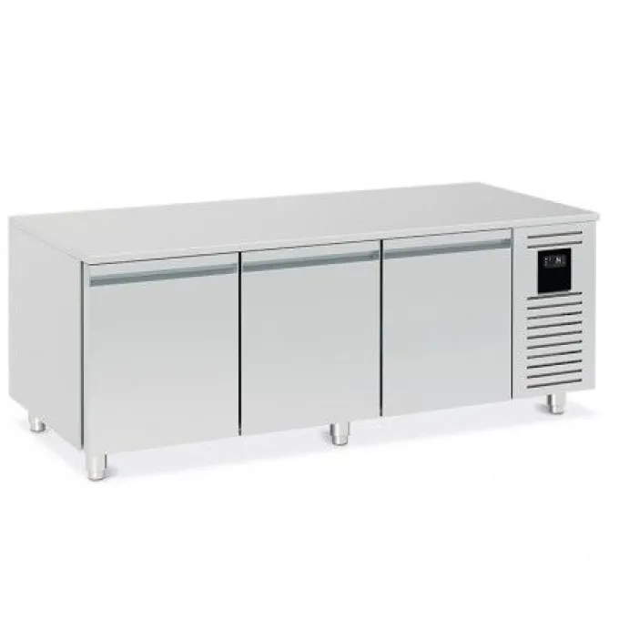 Soubassement Réfrigéré Négatif GN 1/1 3 Grands Tiroirs 195 Litres - Nosem