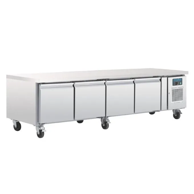 Soubassement Réfrigéré Professionnel Positif 4 Portes - 420 L - Polar