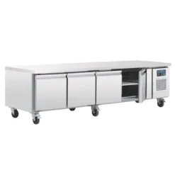 Soubassement Réfrigéré Professionnel Positif 4 Portes - 420 L - Polar