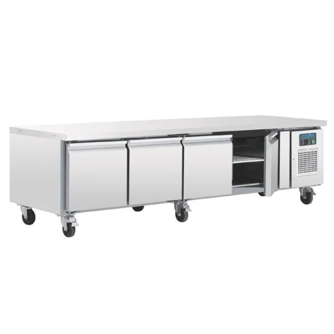 Soubassement Réfrigéré Professionnel Positif 4 Portes - 420 L - Polar