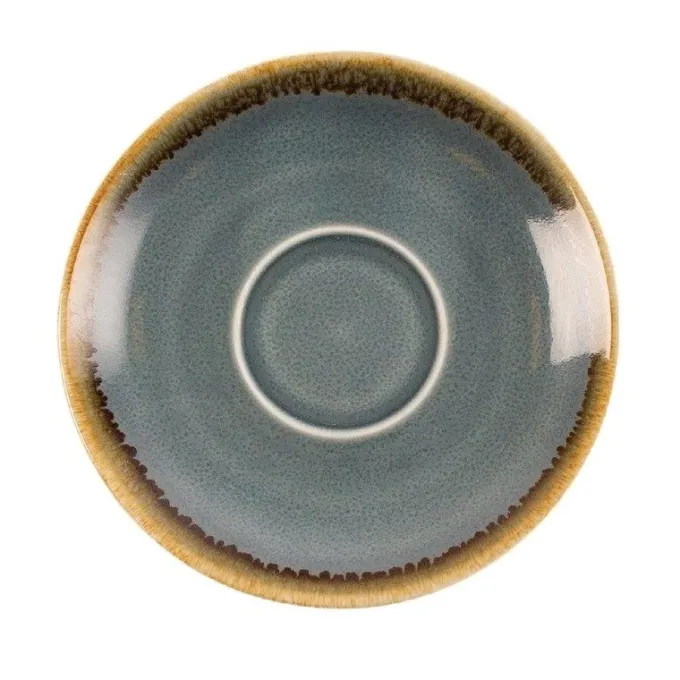 Soucoupe couleur océan Kiln Olympia pour GP328 115 mm - Lot de 6