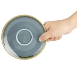 Soucoupe couleur océan Kiln Olympia pour GP330 140 mm - Lot de 6