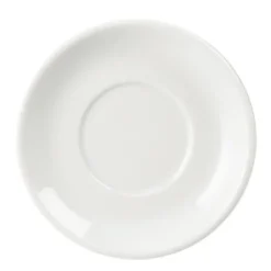 Soucoupe pour tasse à expresso empilable blanche Olympia - Lot de 12