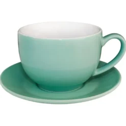 Soucoupe pour tasses 228 ml et 340 ml Olympia verte - Lot de 12