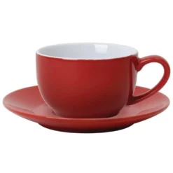 Soucoupe pour Tasses 228ml Rouge Lot de 12 Olympia