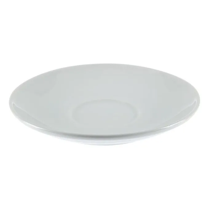 Soucoupes empilables blanches pour tasses CB467 Olympia - Lot de 12