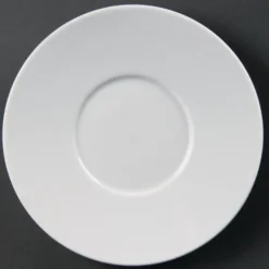 Soucoupes Élégantes pour Tasses CD735 Whiteware Lot de 12 Olympia