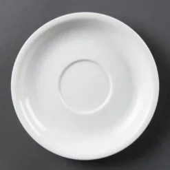 Soucoupes pour tasses à cappuccino CB463 blanches 160 mm Olympia - Lot de 12