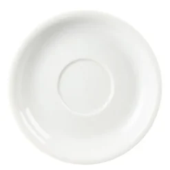 Soucoupes pour tasses à cappuccino CB463 blanches 160 mm Olympia - Lot de 12