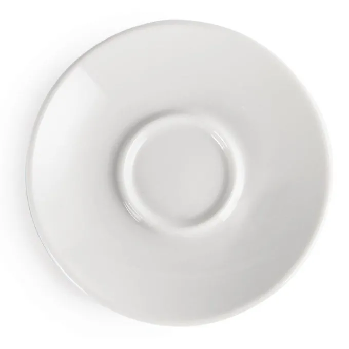 Soucoupes pour tasses à expresso blanches 120mm Olympia - Lot de 12