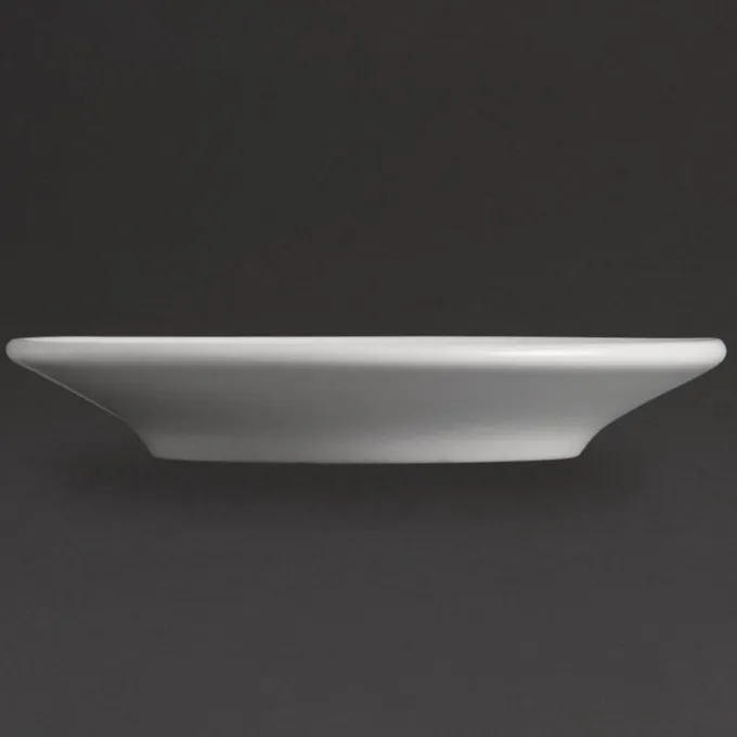 Soucoupes pour tasses à expresso blanches 120mm Olympia - Lot de 12