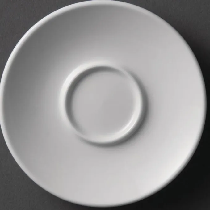 Soucoupes pour tasses à expresso blanches 120mm Olympia - Lot de 12