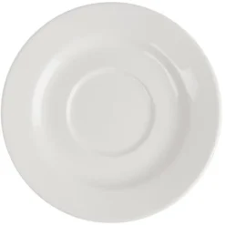 Soucoupes Rondes en Porcelaine Fine 143 mm Lumina - Lot de 6