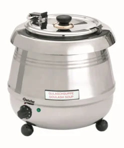Soupière De Luxe inox couvercle ajouré - H 360 mm - Bartscher 9 L