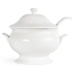 Soupière et Louche en Porcelaine - Olympia