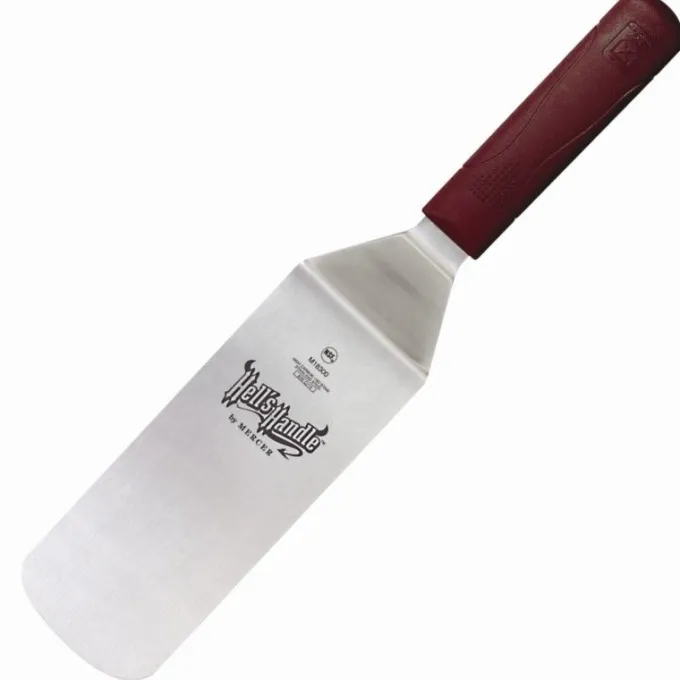Spatule coudée anti chaleur professionnelle Mercer Culinary - 203 x 80 mm