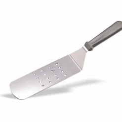 Spatule en Inox Perforée Manche en ABS L 38 cm - Pujadas