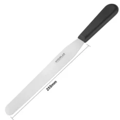 Spatule Flexible Professionnelle Noire à Lame Droite - 255 mm - Hygiplas