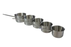 Série de 5 Casseroles Inox D.160-180-200-240-260mm - L2G