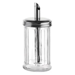 Sucrier Doseur Professionnel en Inox et Verre - Bec de 19 mm - Olympia