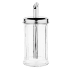 Sucrier Doseur Professionnel en Inox et Verre - Bec de 19 mm - Olympia
