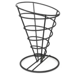 Support Conique Noir pour Frites H 175 mm - Olympia