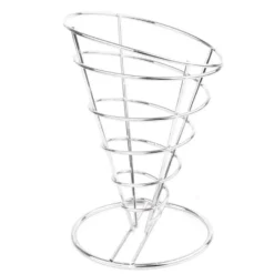 Support inox pour frites H 200 mm - Olympia