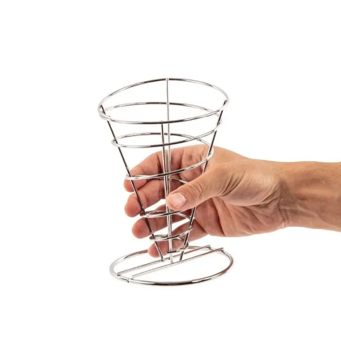Support inox pour frites H 200 mm - Olympia