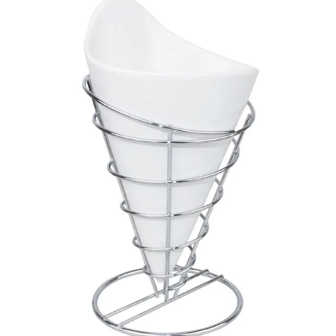 Support inox pour frites H 200 mm - Olympia