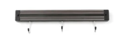 Support magnétique pour couteaux 3 crochets Noir (L)340 mm - Hendi