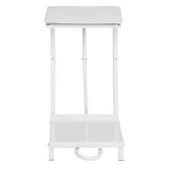 Support pour Sac Poubelle en Acier Blanc - Jantex