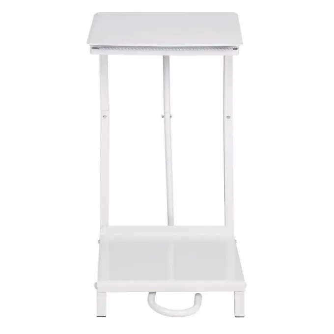 Support pour Sac Poubelle en Acier Blanc - Jantex