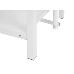 Support pour Sac Poubelle en Acier Blanc - Jantex