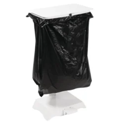 Support pour Sac Poubelle en Acier Blanc - Jantex
