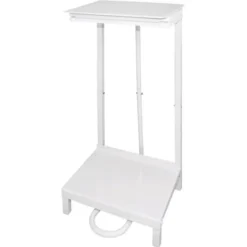 Support pour Sac Poubelle en Acier Blanc - Jantex