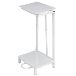 Support pour Sac Poubelle en Acier Blanc - Jantex