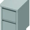 Table Armoire Inox Adossée - 2 Tiroirs - Gamme 600 - Stalgast