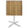 Table Bistro Carrée Plateau Basculant Frêne 60 cm - Bolero