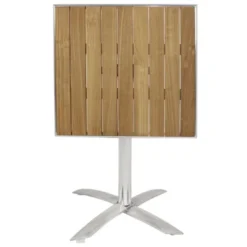 Table Bistro Carrée Plateau Basculant Frêne 60 cm - Bolero