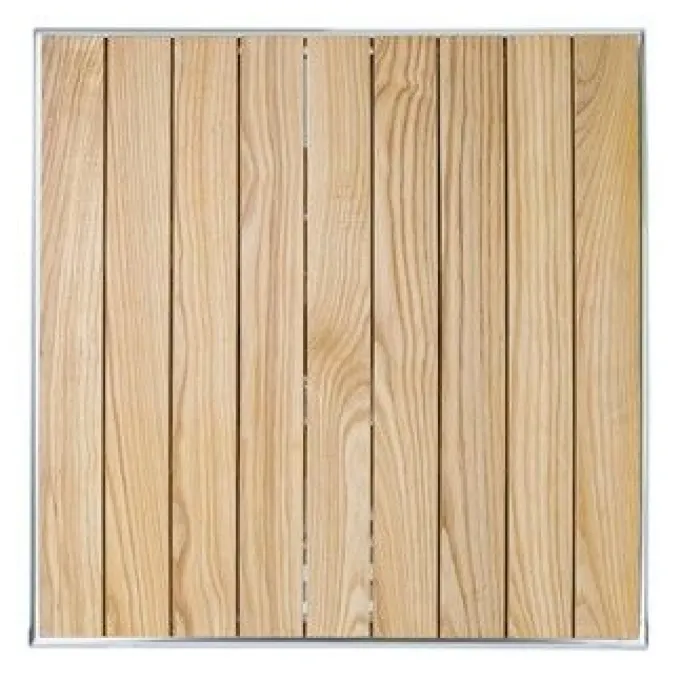 Table Bistro Carrée Plateau Basculant Frêne 60 cm - Bolero