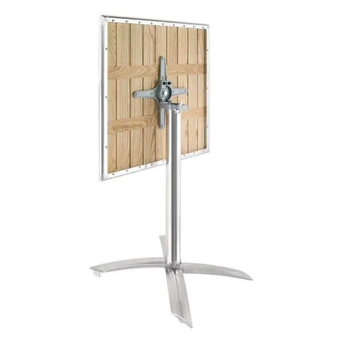 Table Bistro Carrée Plateau Basculant Frêne 60 cm - Bolero