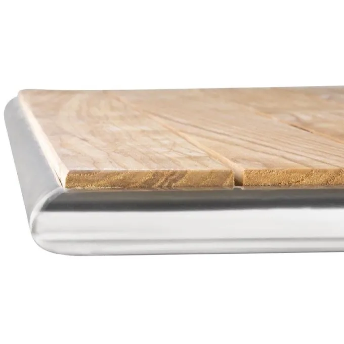 Table Bistro Carrée Plateau Basculant Frêne 60 cm - Bolero