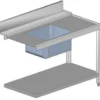 Table d'Entrée Droite avec Evier 120 cm - AFI Collin Lucy