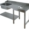 Table d'Entrée à Gauche avec Evier et Vide Ordure - L 1500 mm - Elettrobar