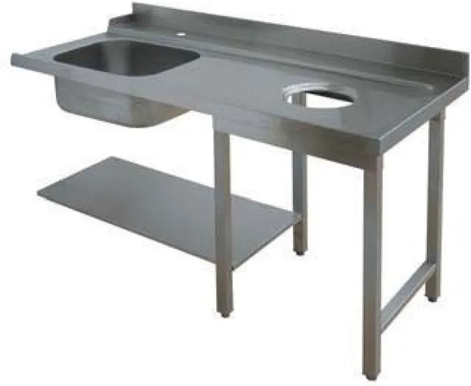 Table d'Entrée à Gauche avec Evier et Vide Ordure - L 1500 mm - Elettrobar
