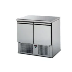 TABLE DE PREPARATION - POSITIVE - DESSUS INOX - 3 PORTES - Isotech