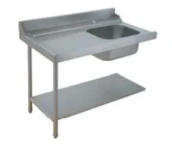 Table de Prélavage Lave-Vaisselle à Capot - Accrochage à Gauche - L 700 mm - Elettrobar