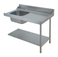 Table de Prélavage Lave-Vaisselle à Capot - Accrochage à Droite - L 700 mm - Elettrobar