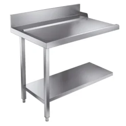 Table de Sortie avec Etagère 1100 Gauche Pour 7280.0045-0046 - Combisteel