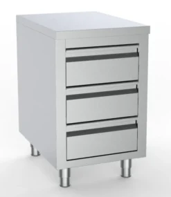 Table de Travail Inox avec 3 Tiroirs - Gamme 700 - Combisteel